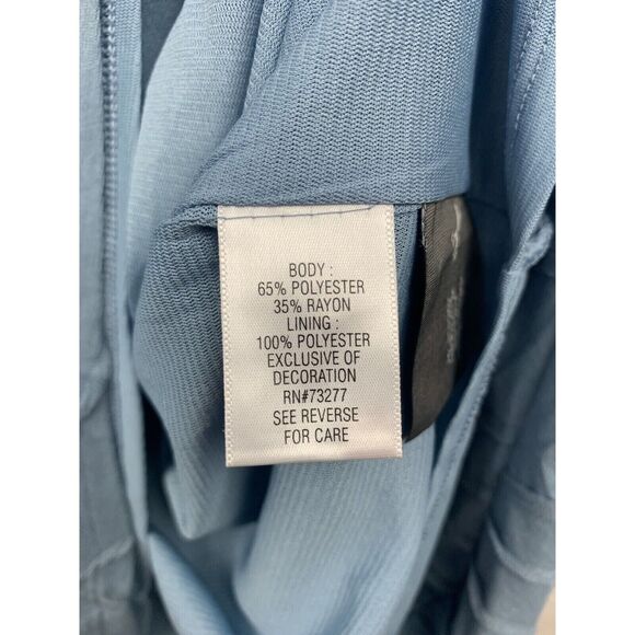 Simply‎ Vera Wang Dress Womens Medium Blue Sleeveless Knit drawstring waist NEW - Picture 6 of 6